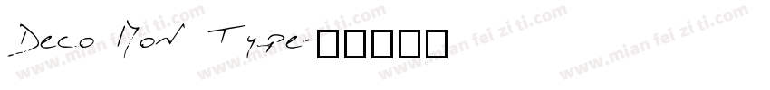 Deco Mon Type字体转换